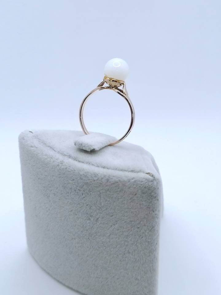 Vintage Russischer Jade Rotgold Ring