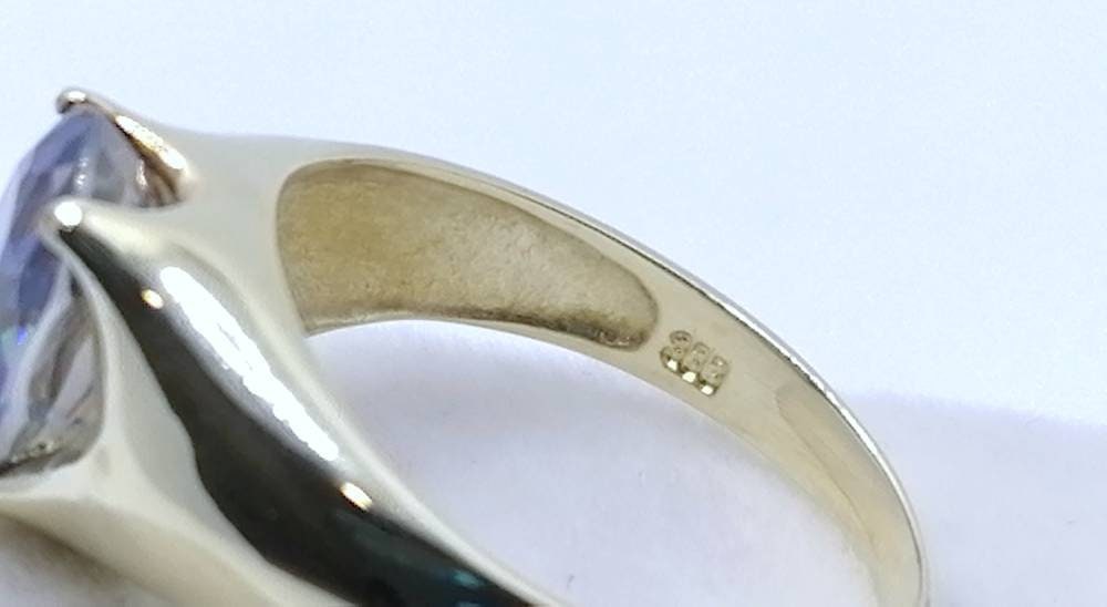 Mystik Topas Gold 333er Damenring