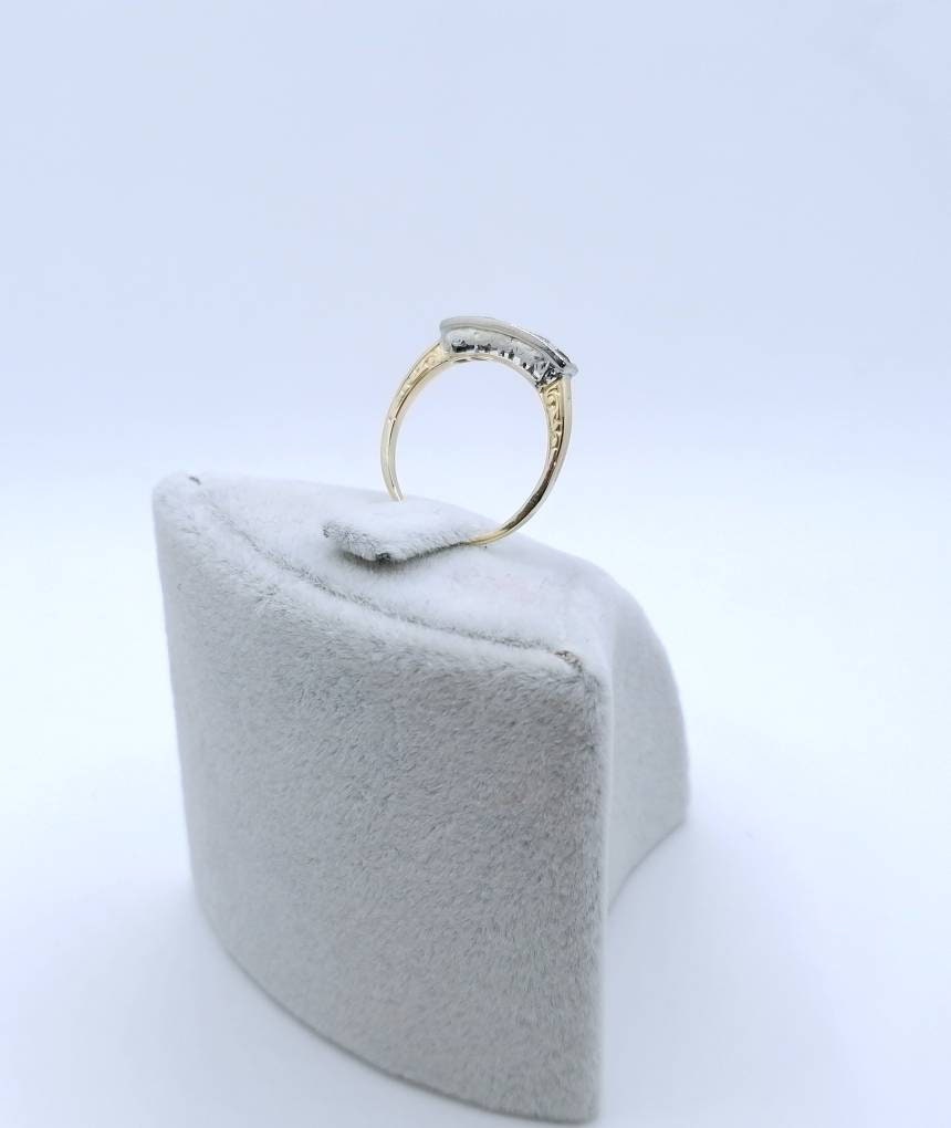 Ring Gold 750er mit Saphir und Brillanten