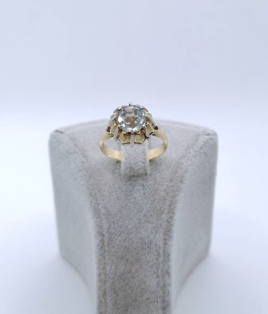 Ring Gold 585er mit Aquamarin Gr. 58