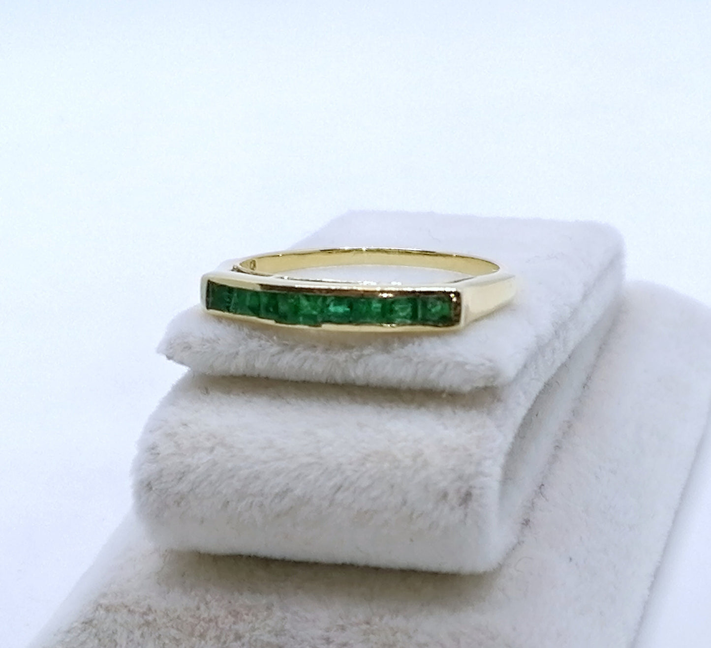 Smaragd Baguette Goldring