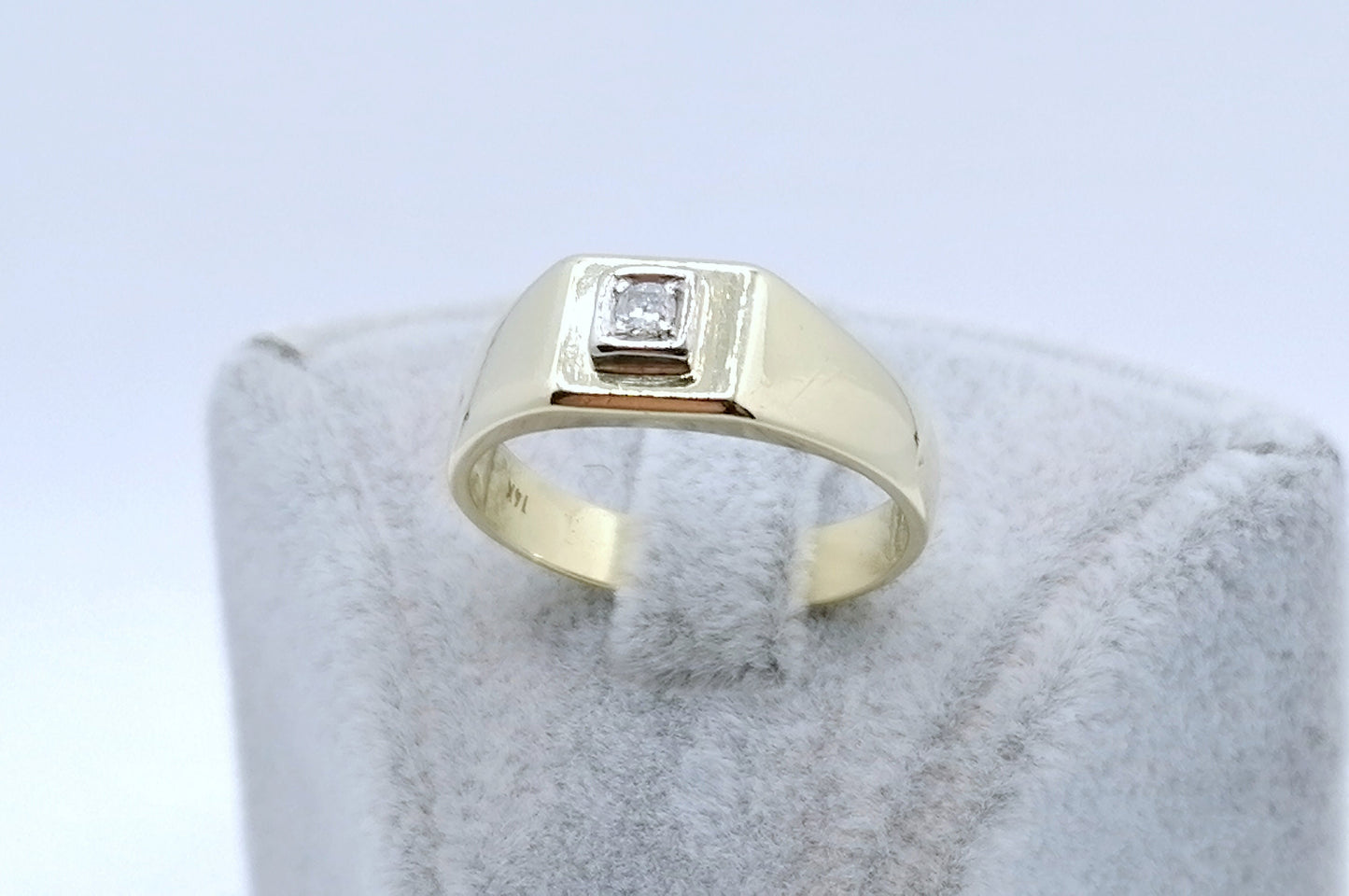 Ring Gold 585er Solitär mit Brillant Gr. 59