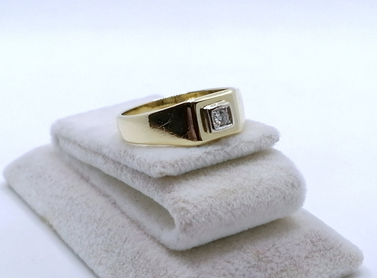 Ring Gold 585er Solitär mit Brillant Gr. 59