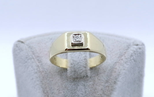 Ring Gold 585er Solitär mit Brillant Gr. 59