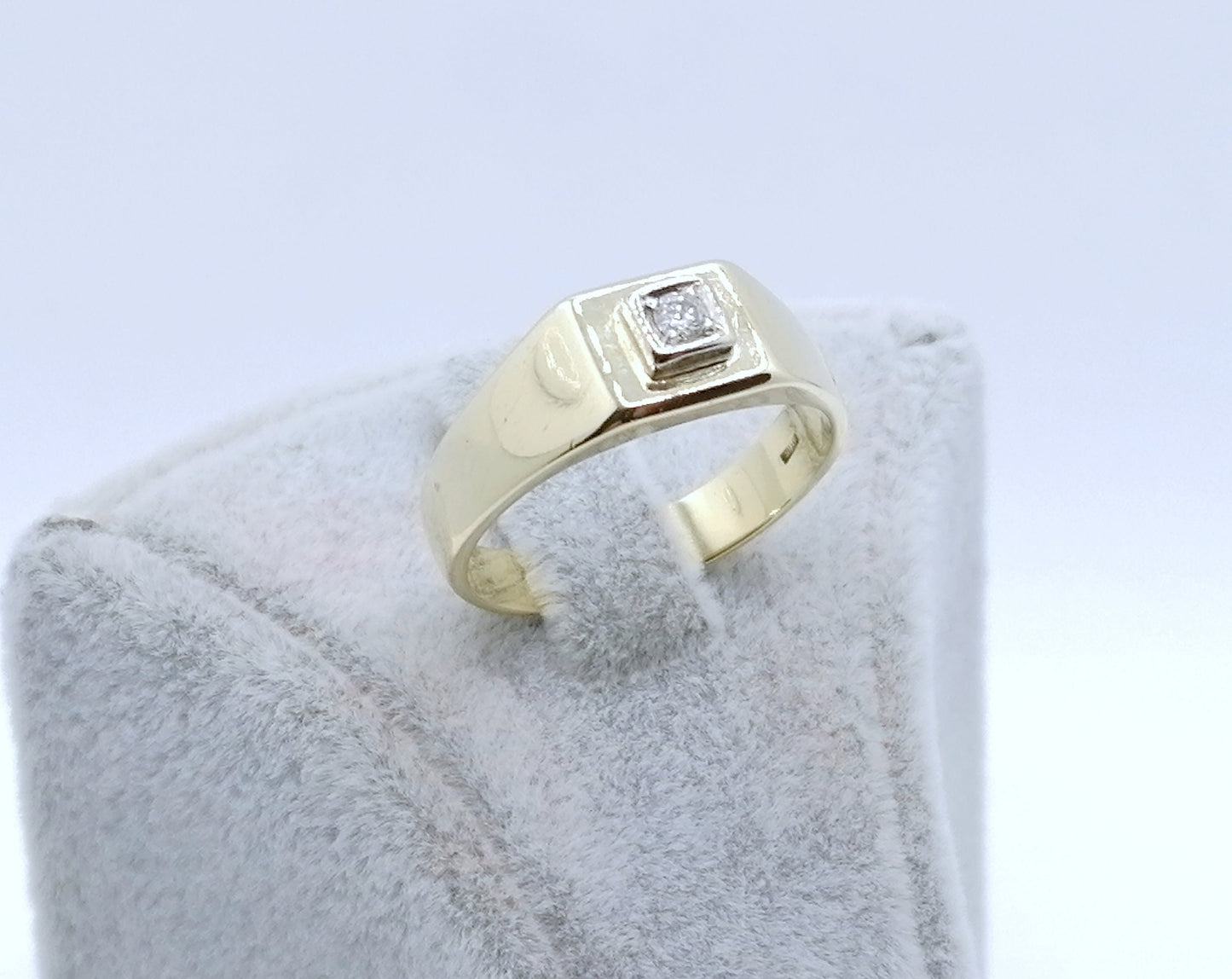 Ring Gold 585er Solitär mit Brillant Gr. 59
