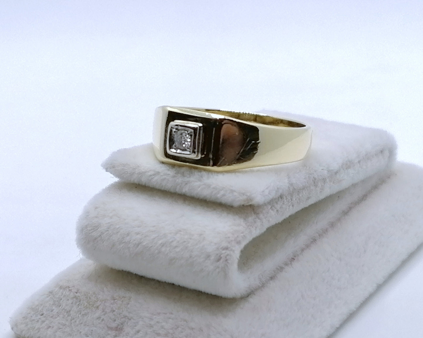 Ring Gold 585er Solitär mit Brillant Gr. 59