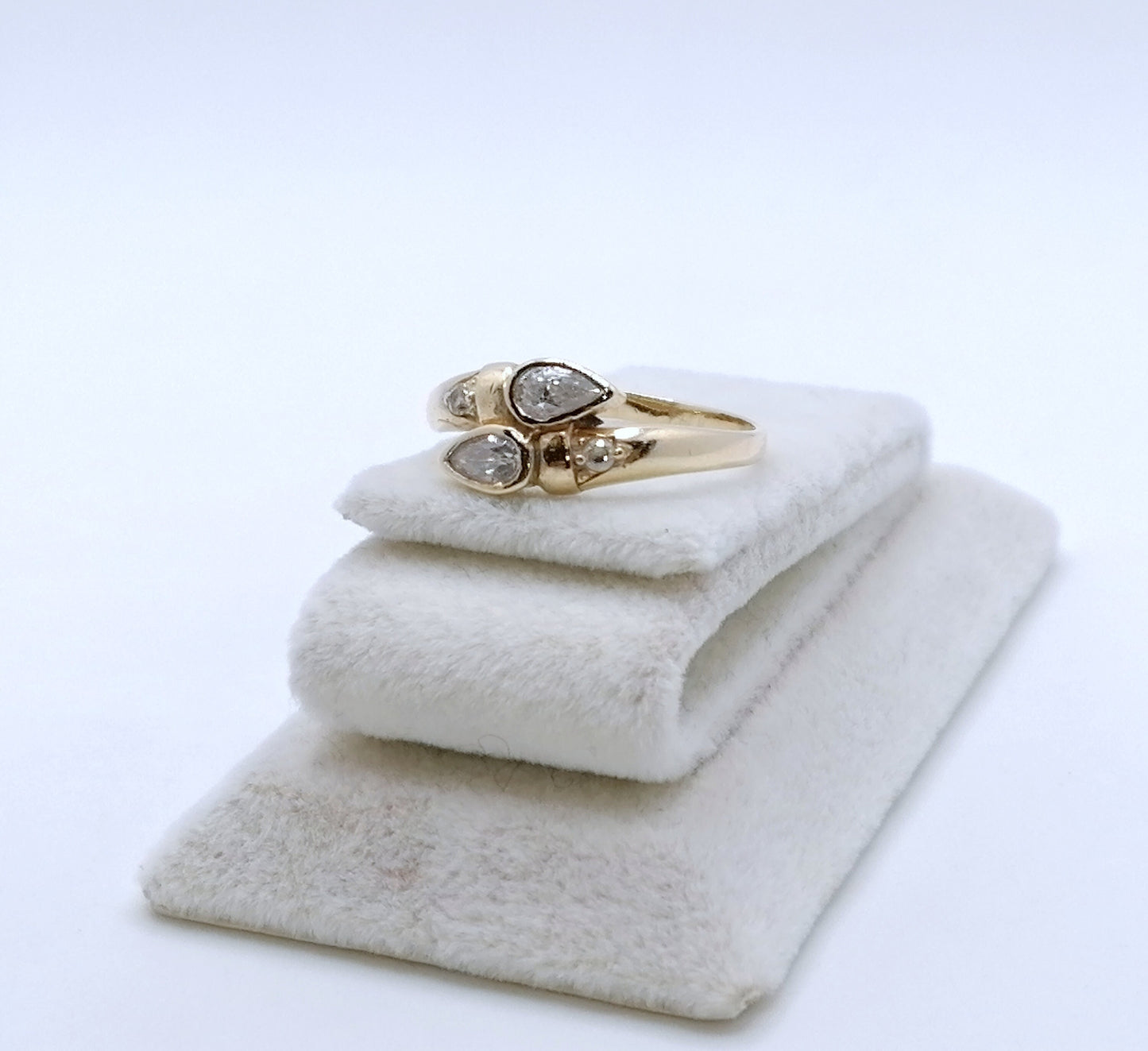Ring Gold 585er vintage mit Zirkonia Gr. 60