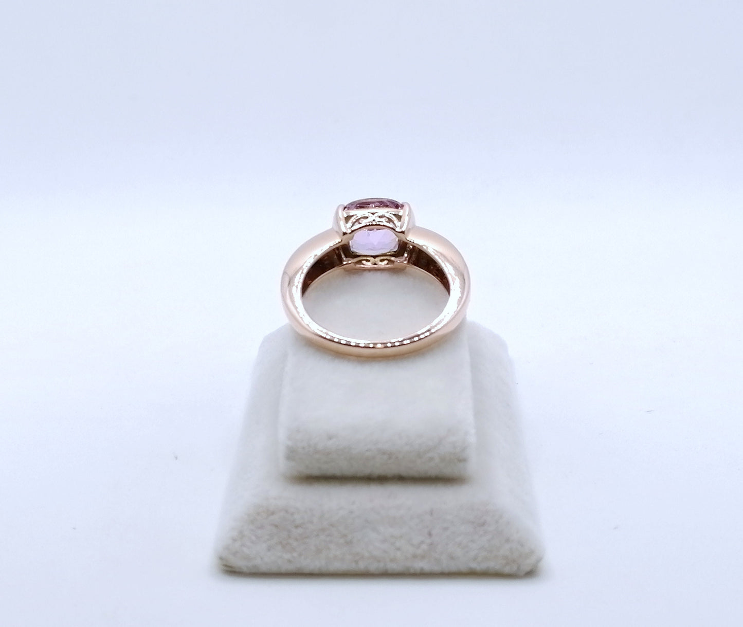 Ring Gold 375er mit Kunzit und Zirkonen Gr. 60