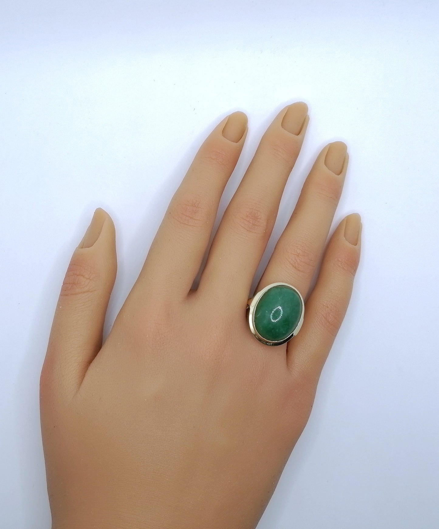 Ring Gold 333er mit Jade
