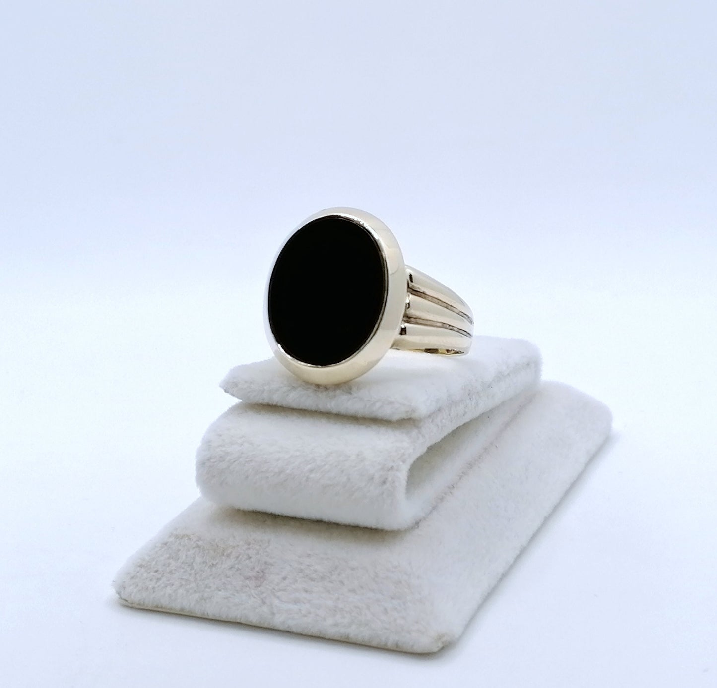 Ring Gold 333er mit Onyx Platte