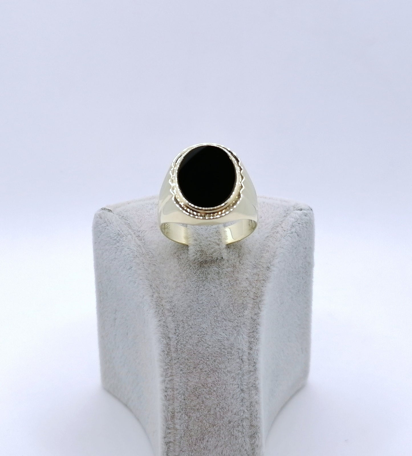 Ring Gold mit Onyx Stein Gr. 65
