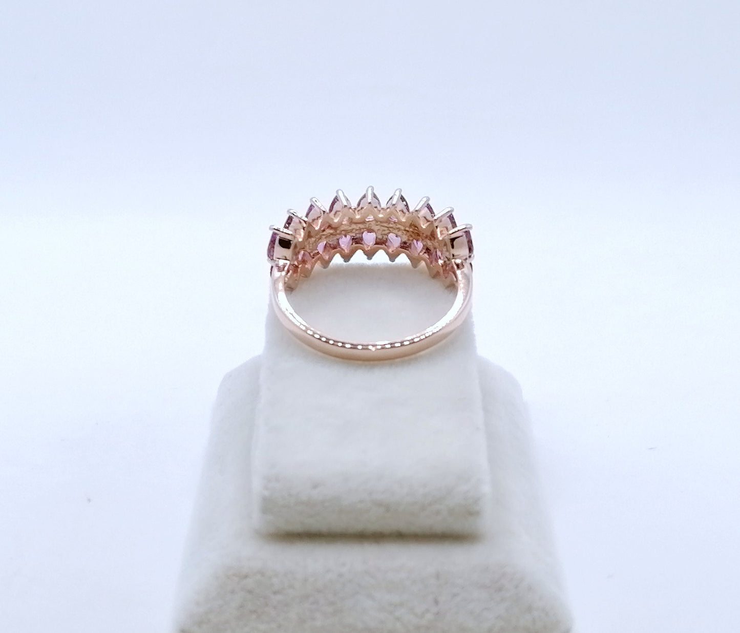 Ring Gold 585er mit natürlichen Purpur Saphir Edelsteinen Gr. 60