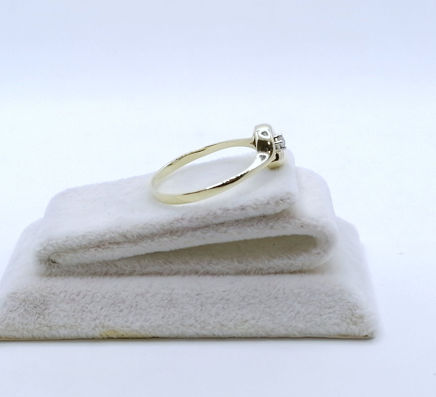 Solitär Goldring 585er mit Brillanten Gr. 60