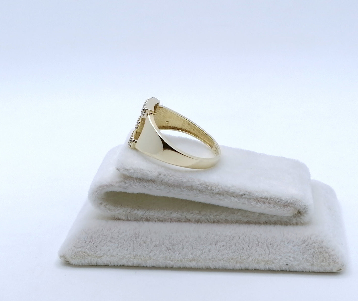 Ring Gold 585er mit Zirkonia Buchstabe E Gr. 55