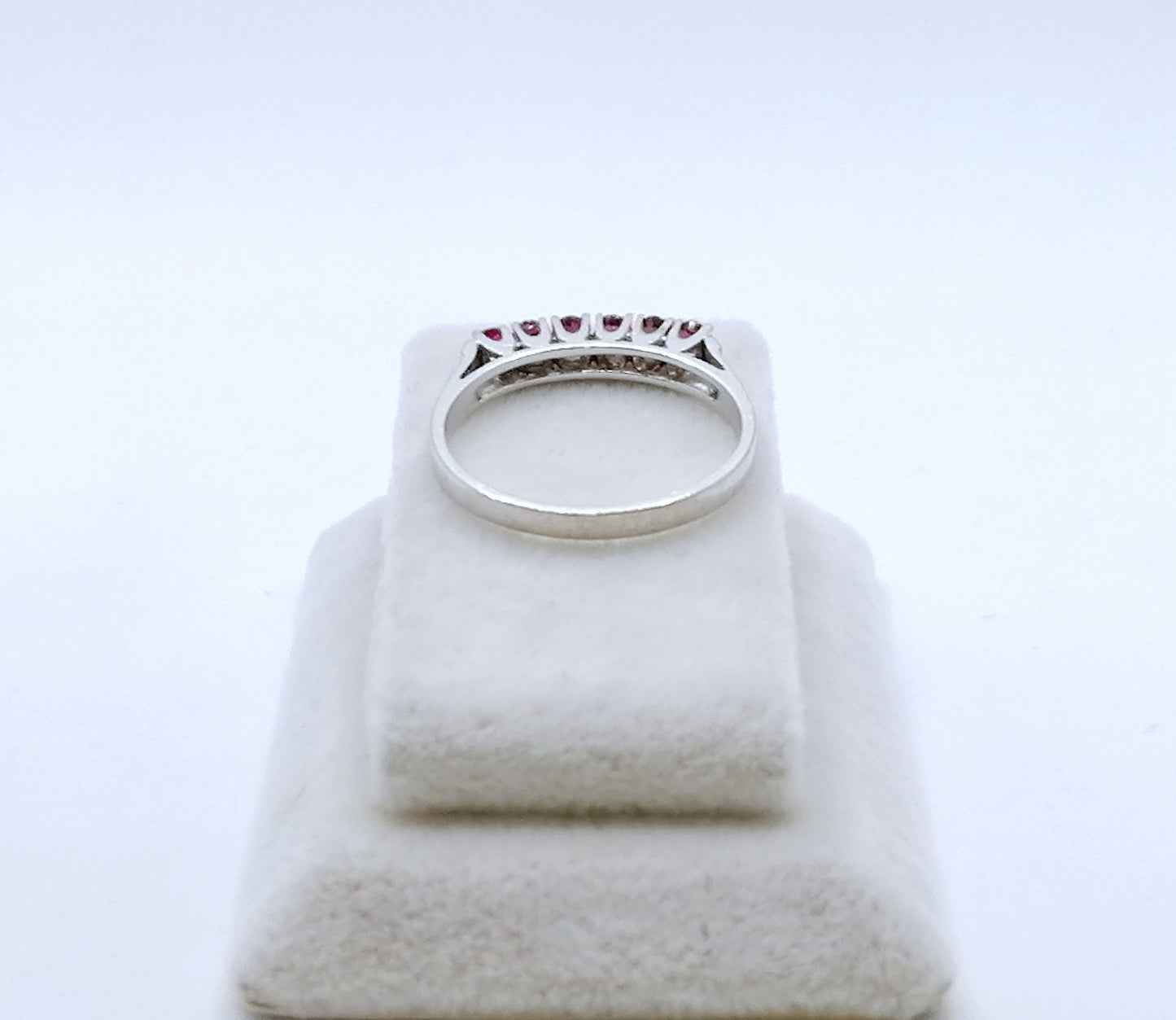 Ring Gold 585er mit Spinell Edelsteinen Weißgold Damenring Gr. 53