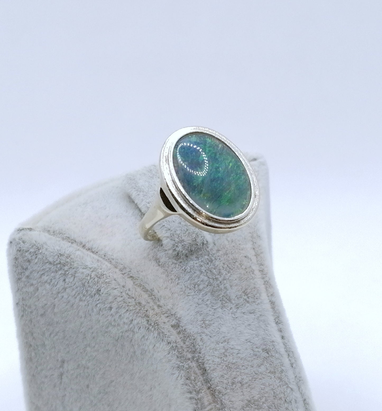 Ring Gold 585er mit Opal Triplette Gr. 56