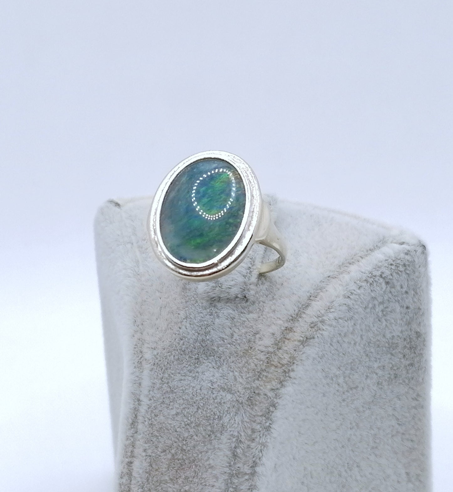 Ring Gold 585er mit Opal Triplette Gr. 56