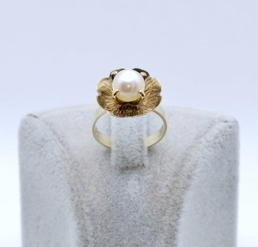 Gold Perlenring 333er Damenring