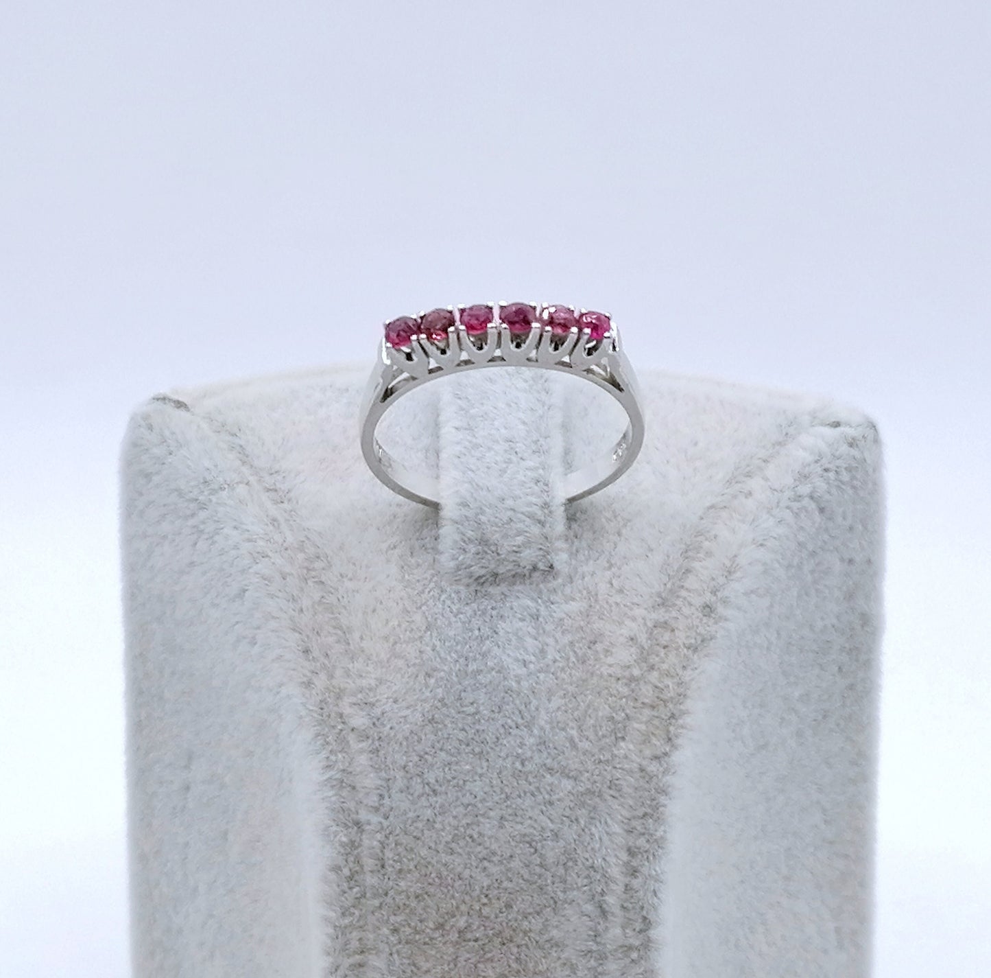 Ring Gold 585er mit Spinell Edelsteinen Weißgold Damenring Gr. 53