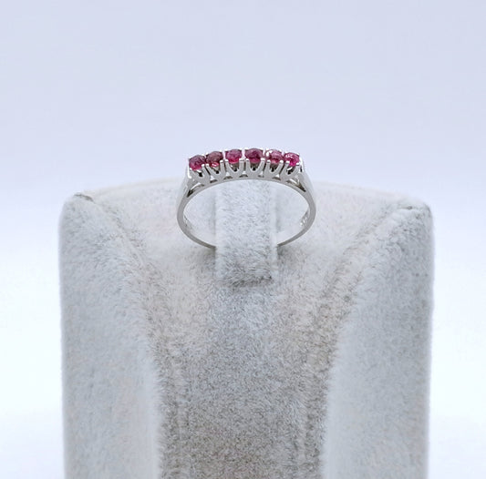 Ring Gold 585er mit Spinell Edelsteinen Weißgold Damenring Gr. 53