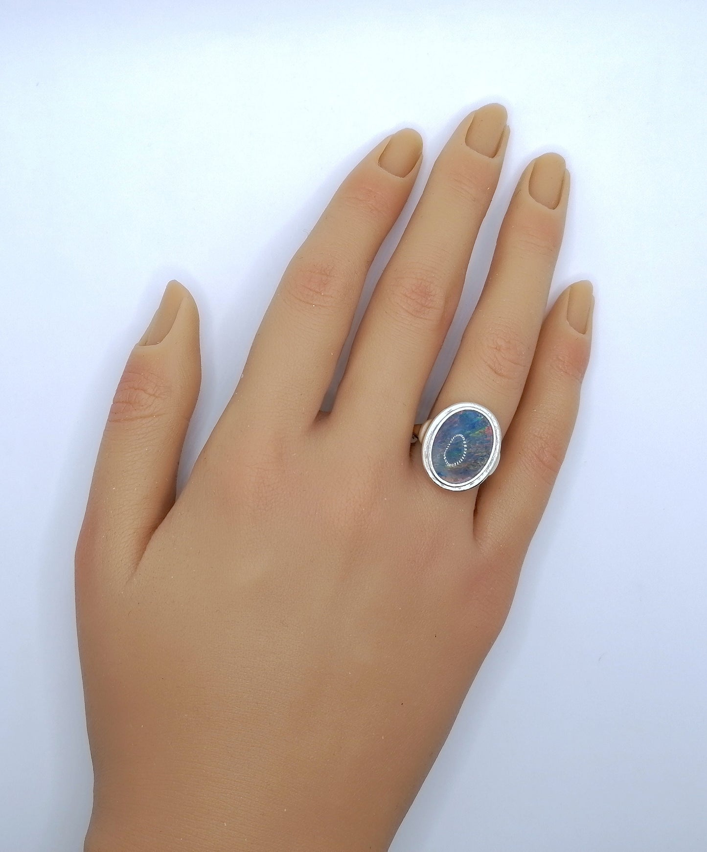 Ring Gold 585er mit Opal Triplette Gr. 56