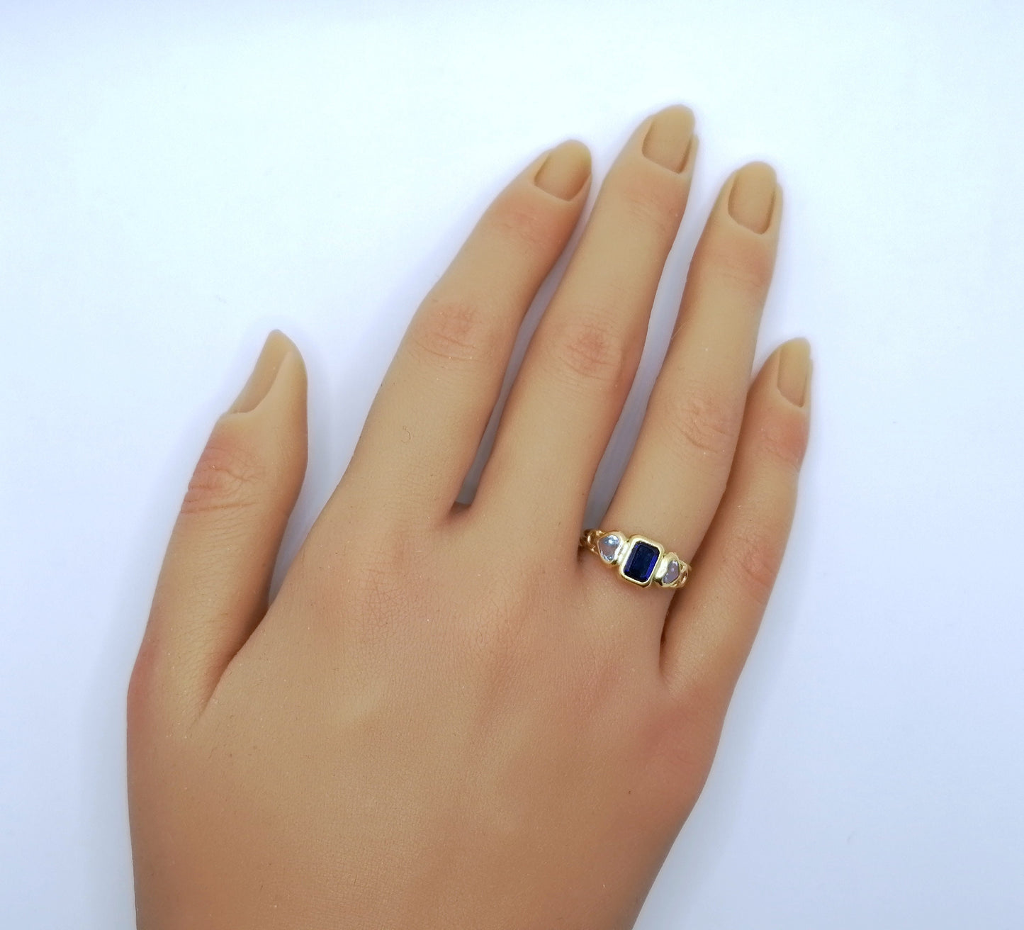 Ring Gold 750er mit Spinell Edelsteinen Damenring Gr. 54