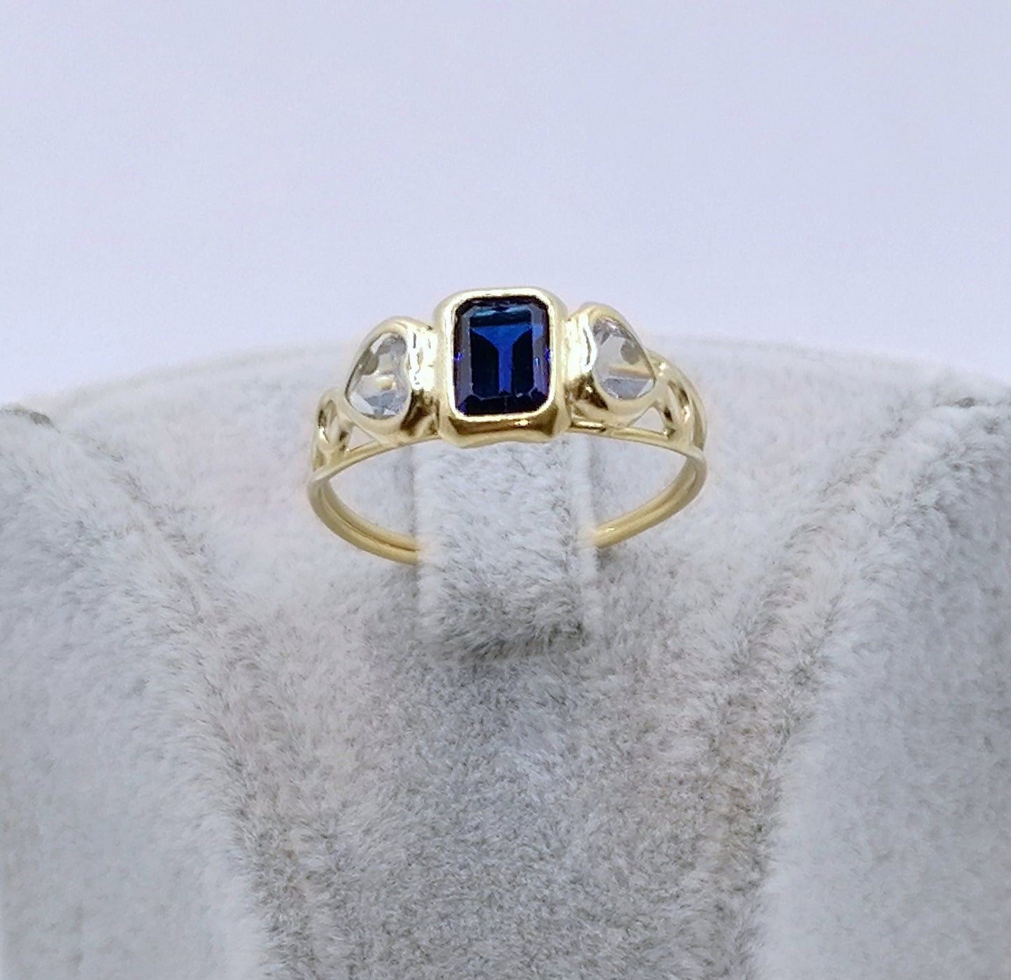 Ring Gold 750er mit Spinell Edelsteinen Damenring Gr. 54
