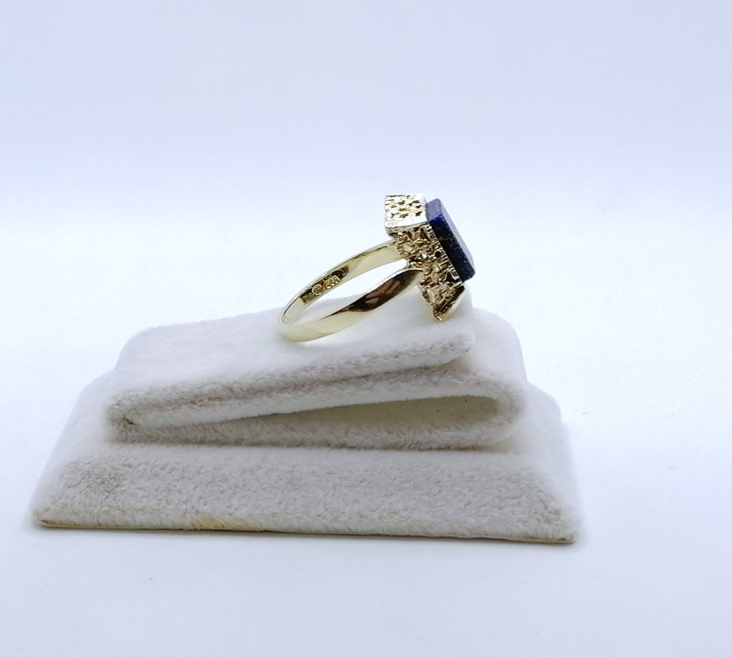 Ring Gold 585er Lapislazuli Siegelring Gr. 54