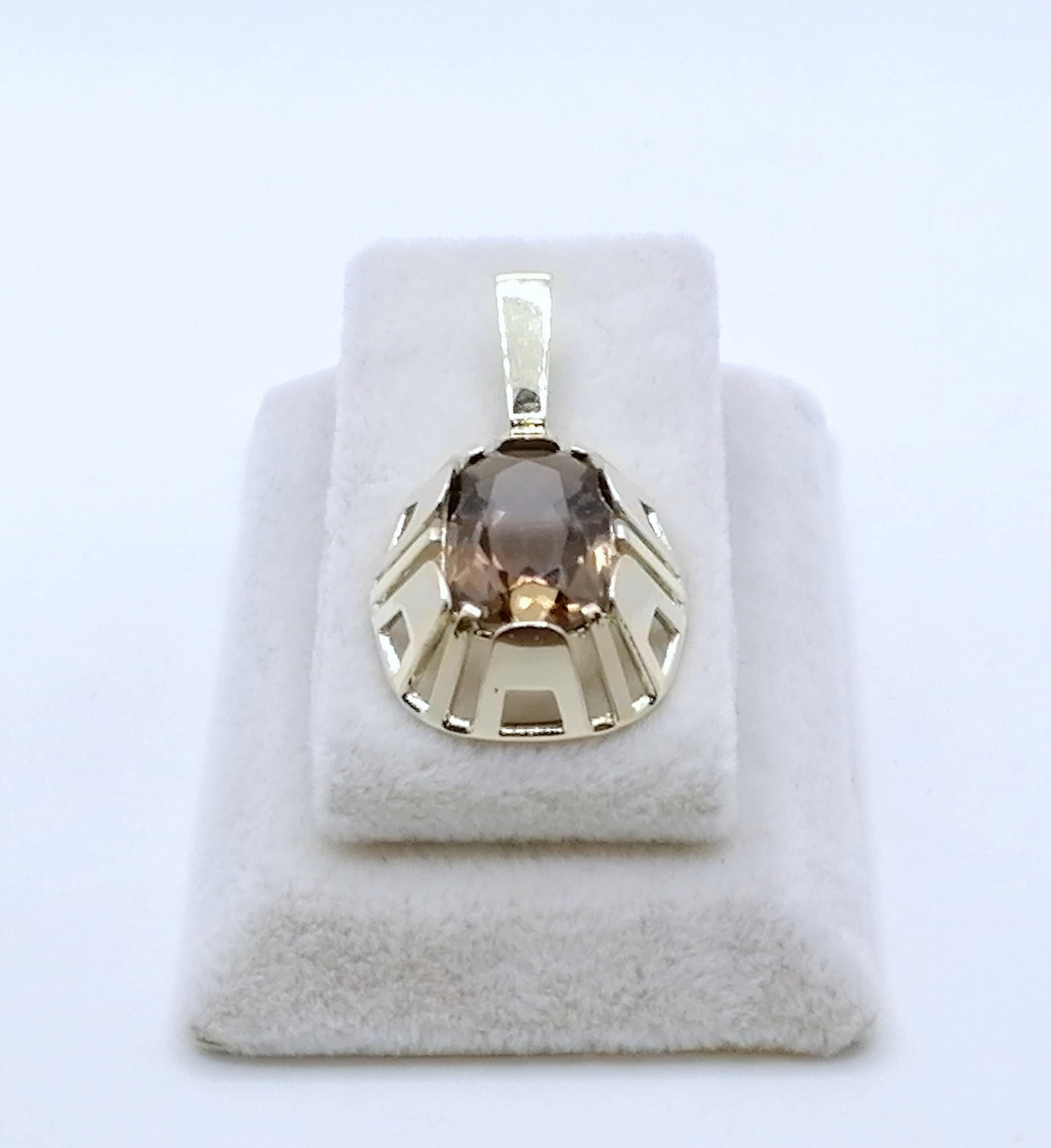 Anhänger Gold 333er mit Rauchquarz