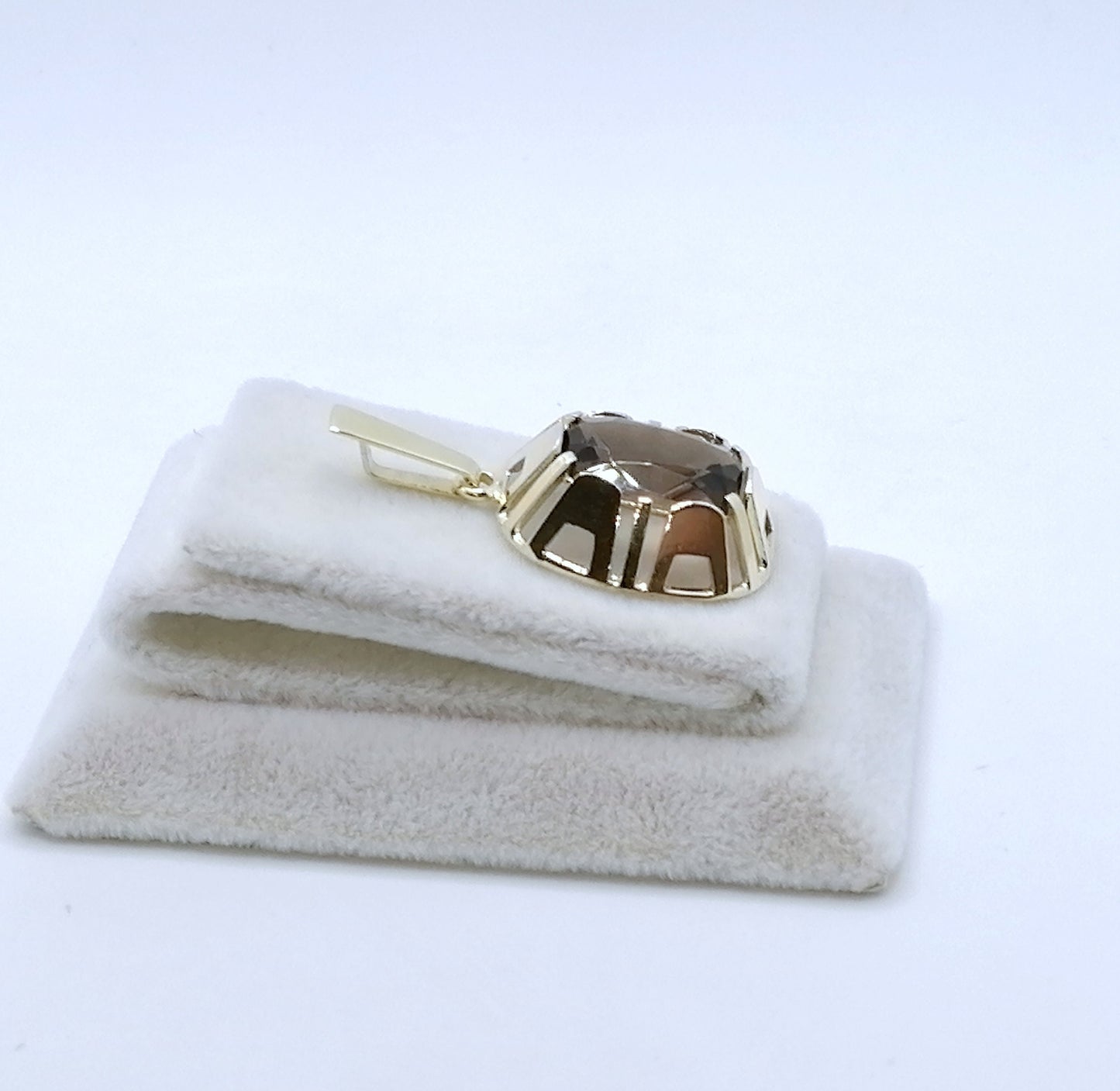 Anhänger Gold 333er mit Rauchquarz
