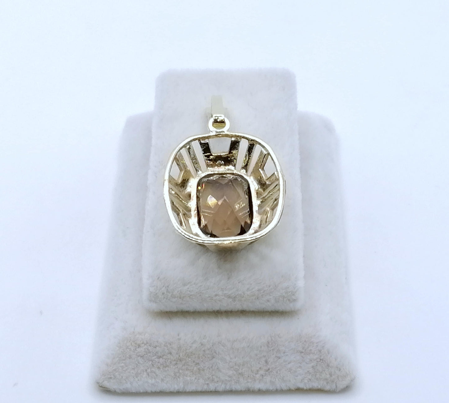 Anhänger Gold 333er mit Rauchquarz