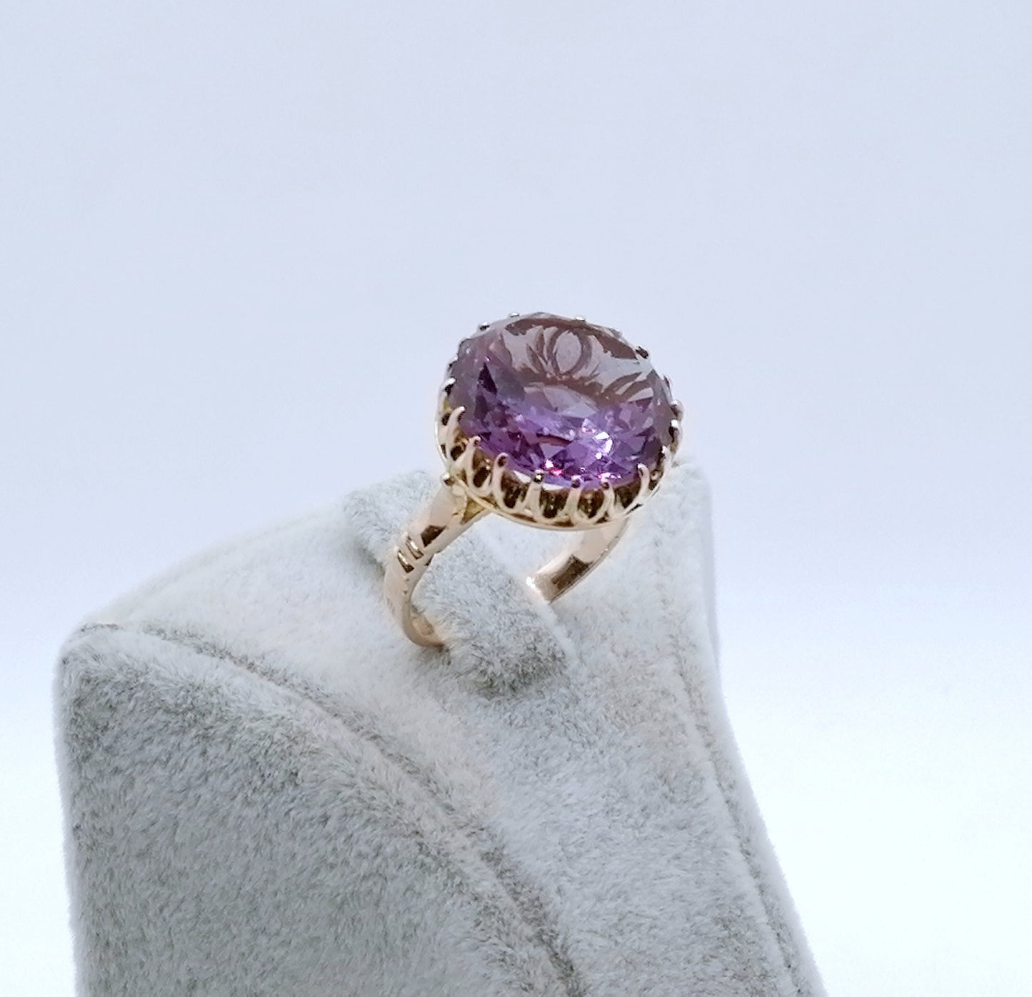 Ring Rotgold 585er Sowjet UdSSR Goldring mit Alexandrit Gr. 53