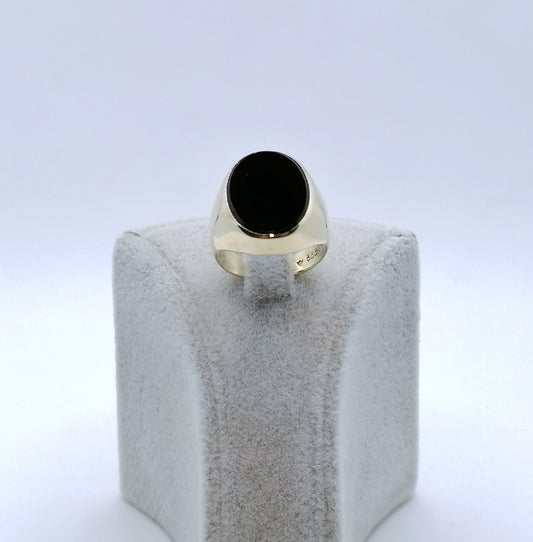 Ring Gold 333er mit Onyx Stein Gr. 56