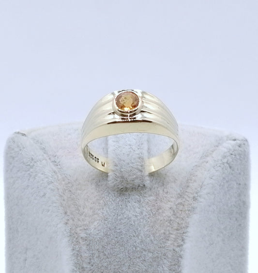 Ring Gold 333er mit Saphir Edelstein Gr. 60
