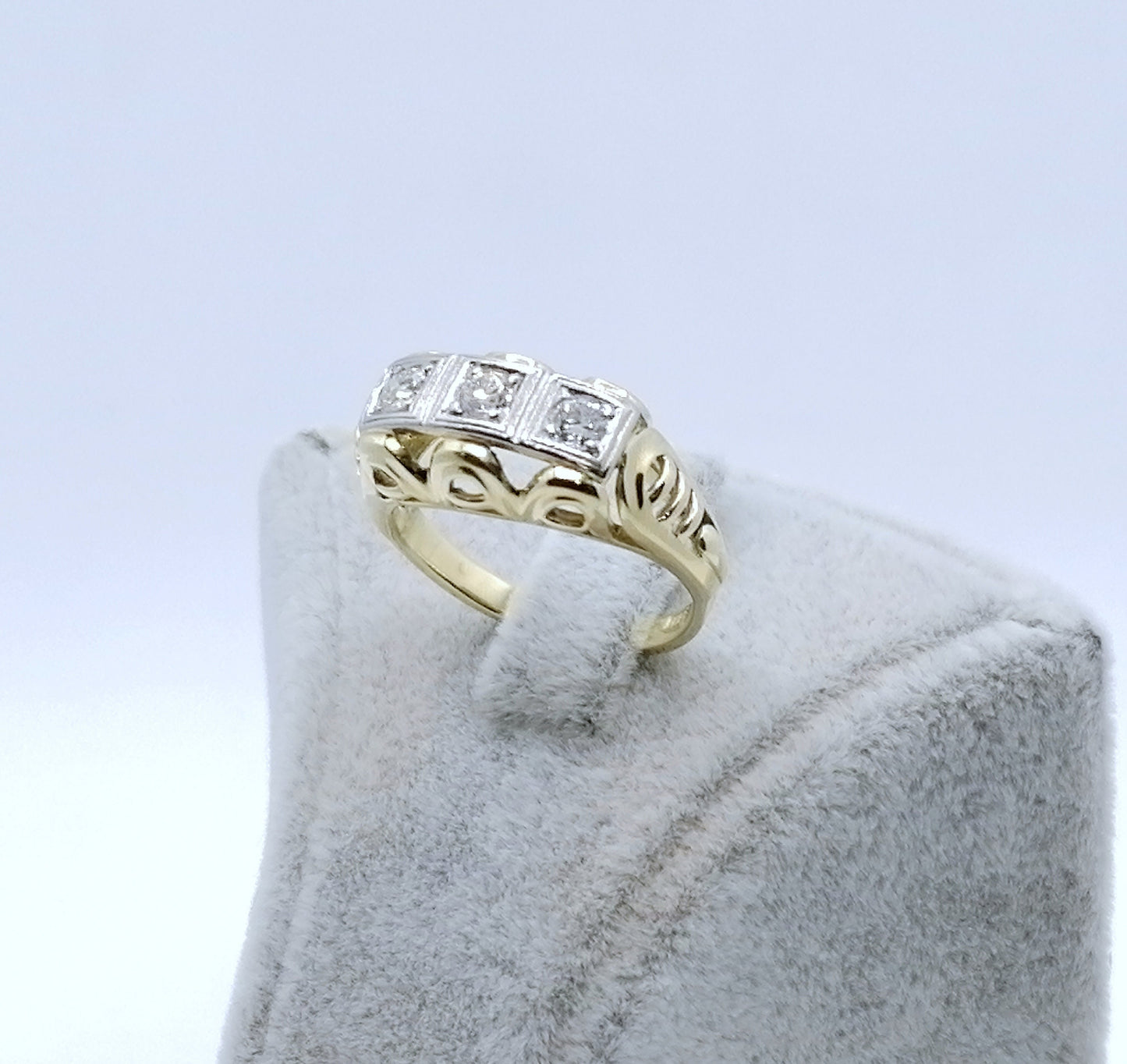 Ring Gold 585er mit Brillanten Gr. 53