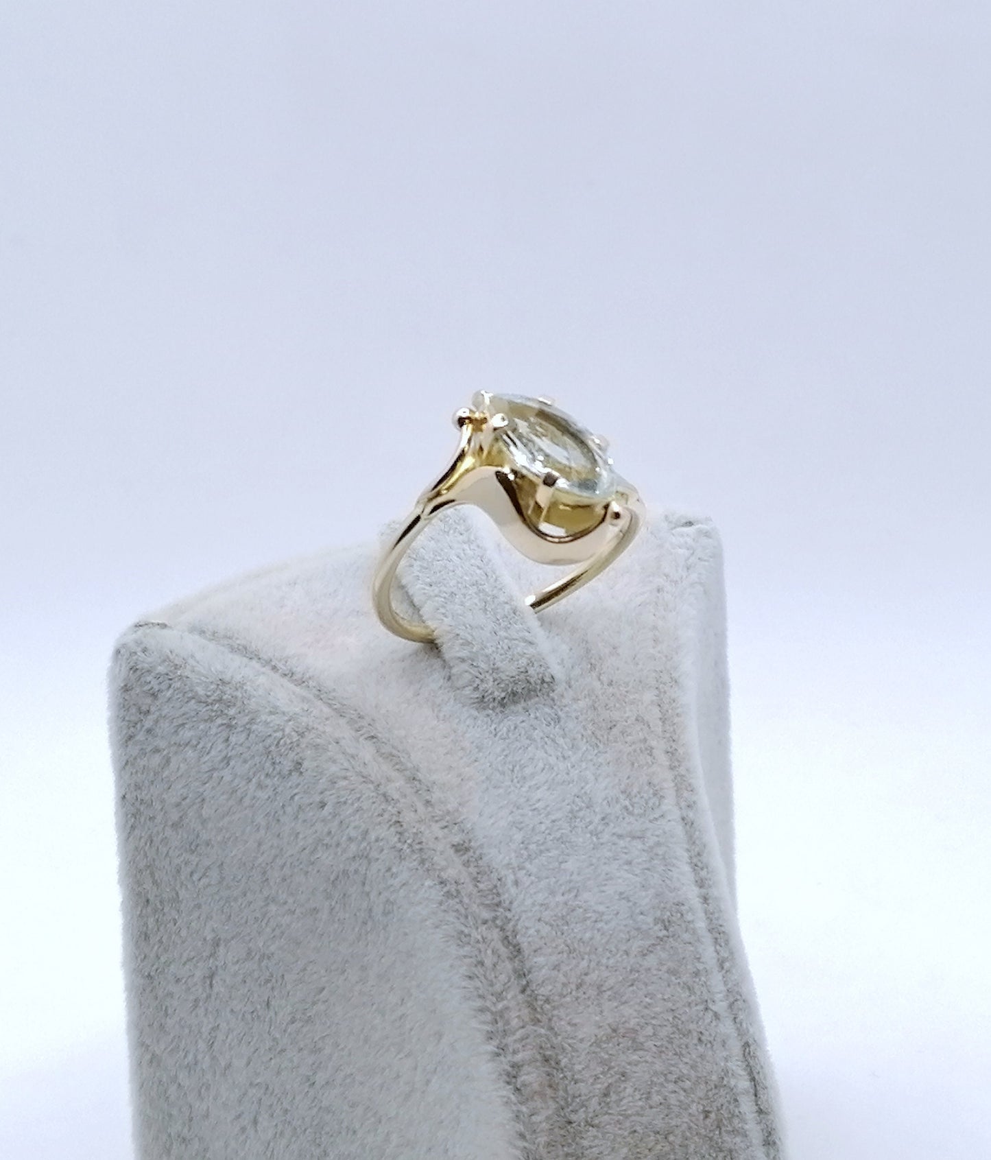 Ring Gold 585er mit Aquamarin Gr. 61