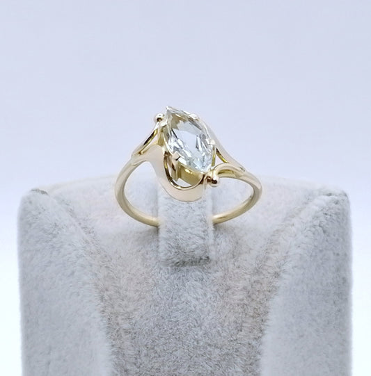 Ring Gold 585er mit Aquamarin Gr. 61