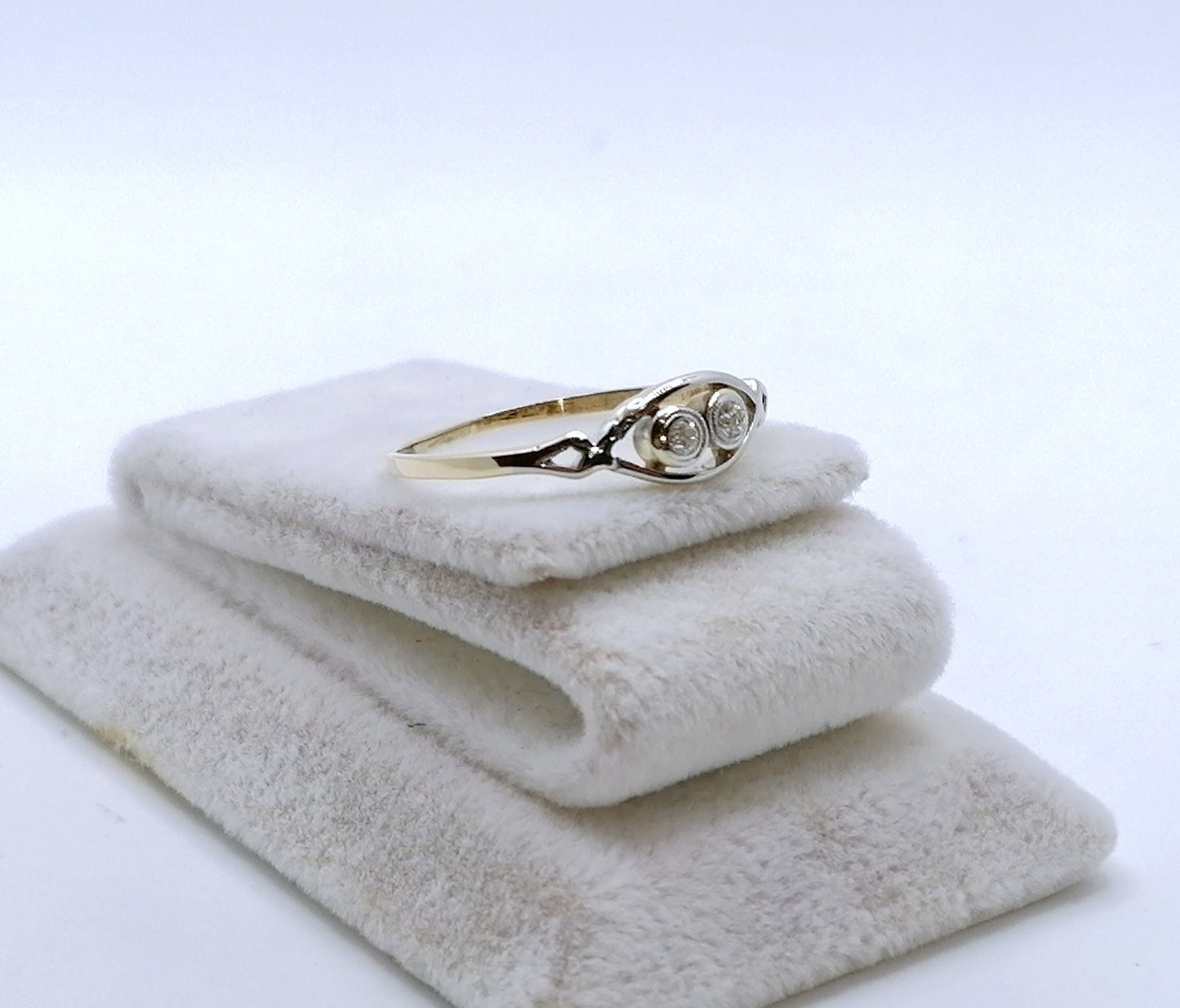 Ring Gold 585er Artdeco Brillanten Altschliff Gr. 57
