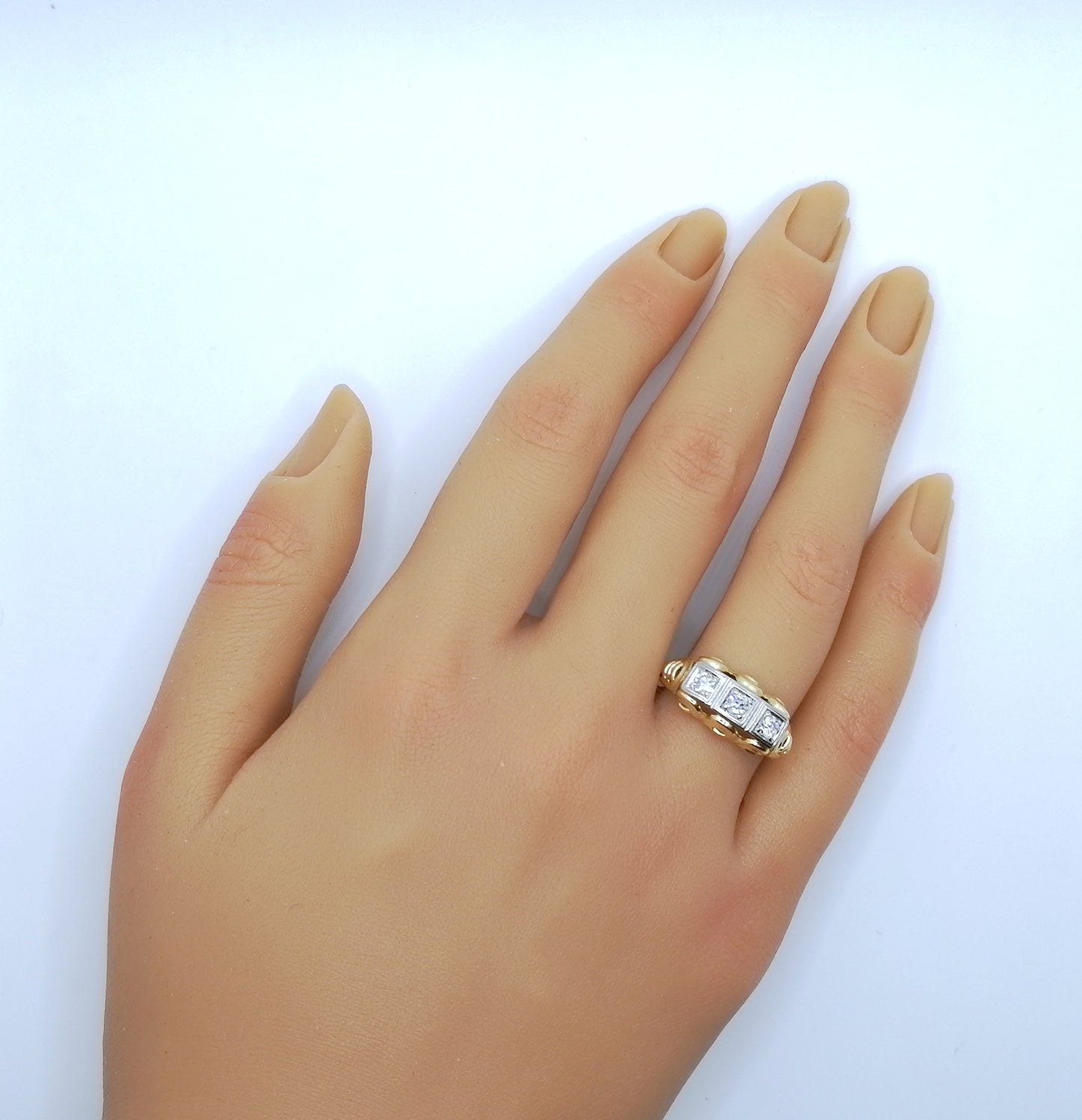 Ring Gold 585er mit Brillanten Gr. 53
