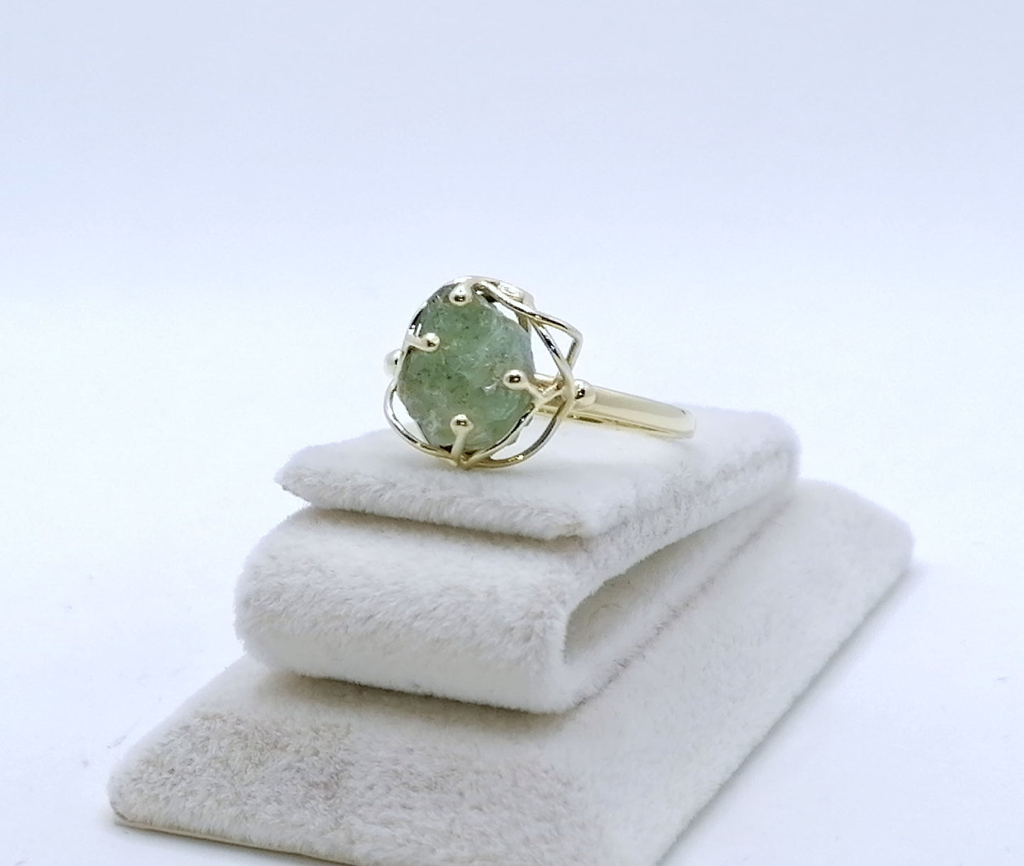 Ring Gold 585er mit Aquamarin Gr. 64