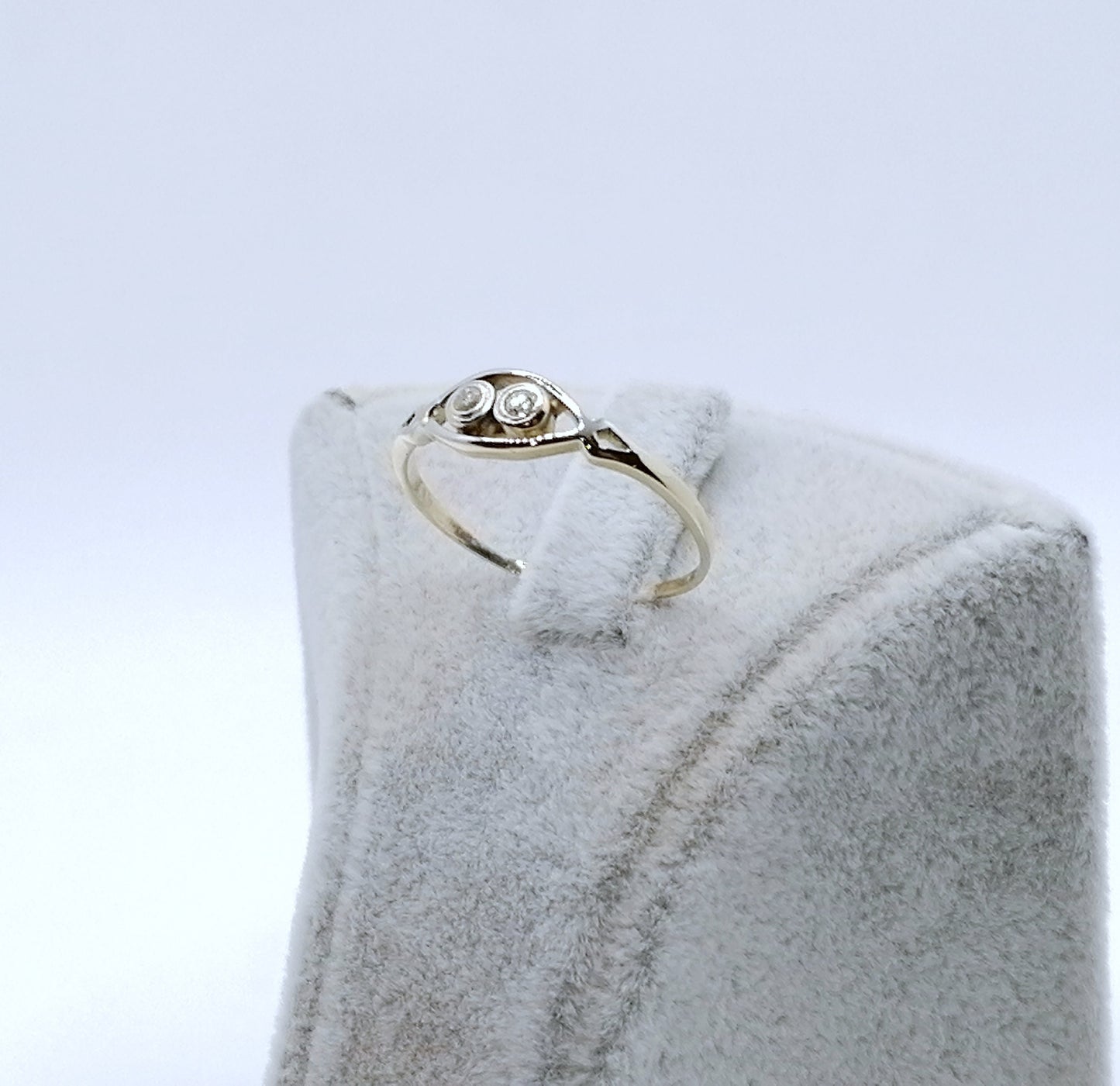 Ring Gold 585er Artdeco Brillanten Altschliff Gr. 57