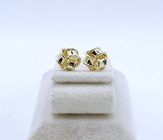 Ohrstecker Gold 585er Knotenform Gelbgold Ohrringe