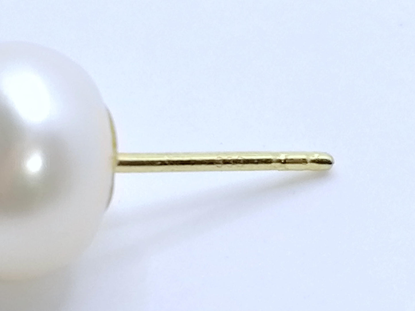 Ohrstecker 333er Gold mit Perlen Button