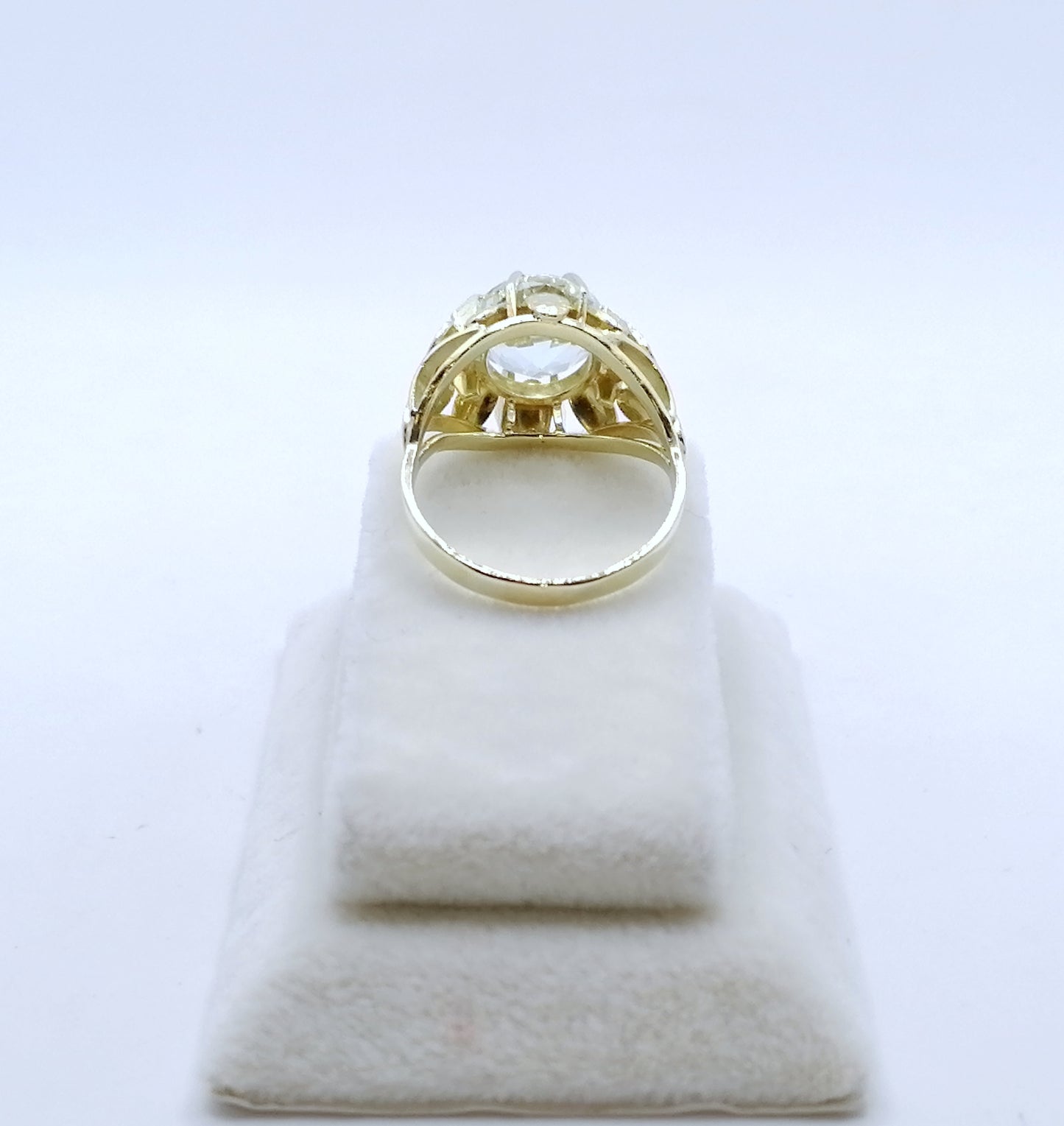 Ring Gold 585er mit Aquamarin Gr. 53
