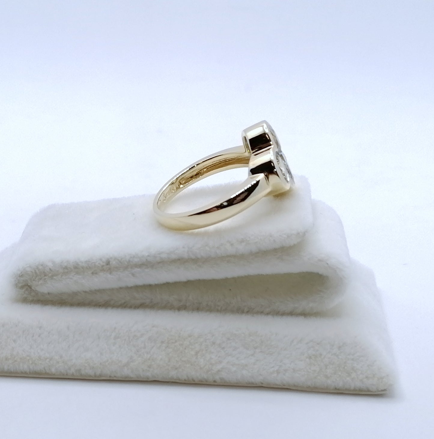 Ring Gold 585er mit Aquamarin Gr. 50