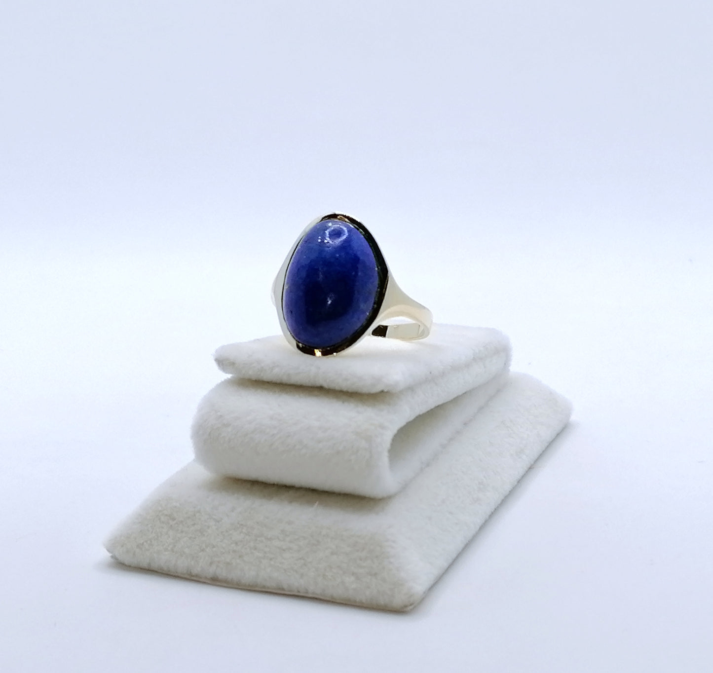 Ring Gold 585er mit Lapislazuli Gr. 55