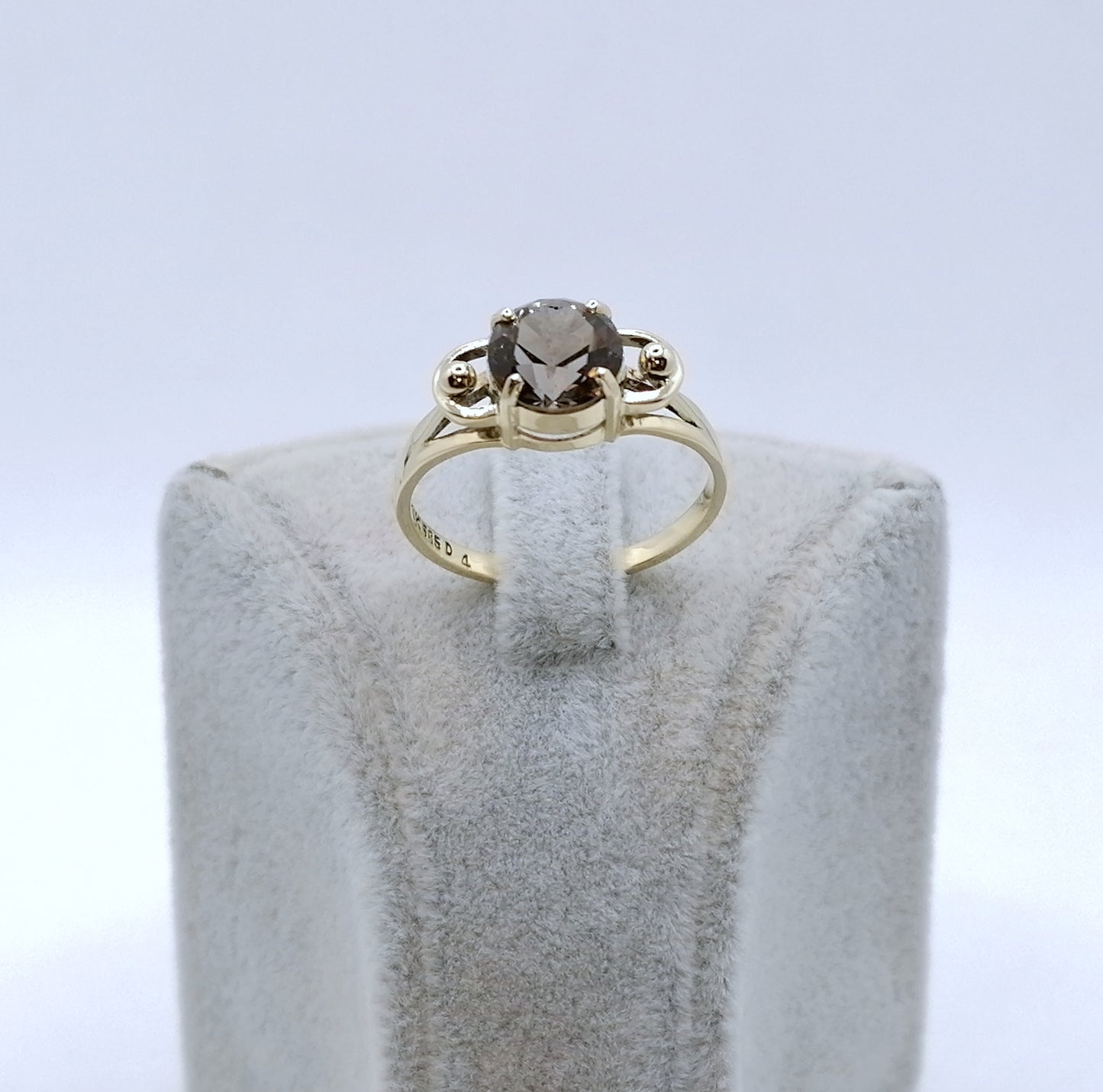 Ring Gold 585er mit Rauchquarz Gr. 60