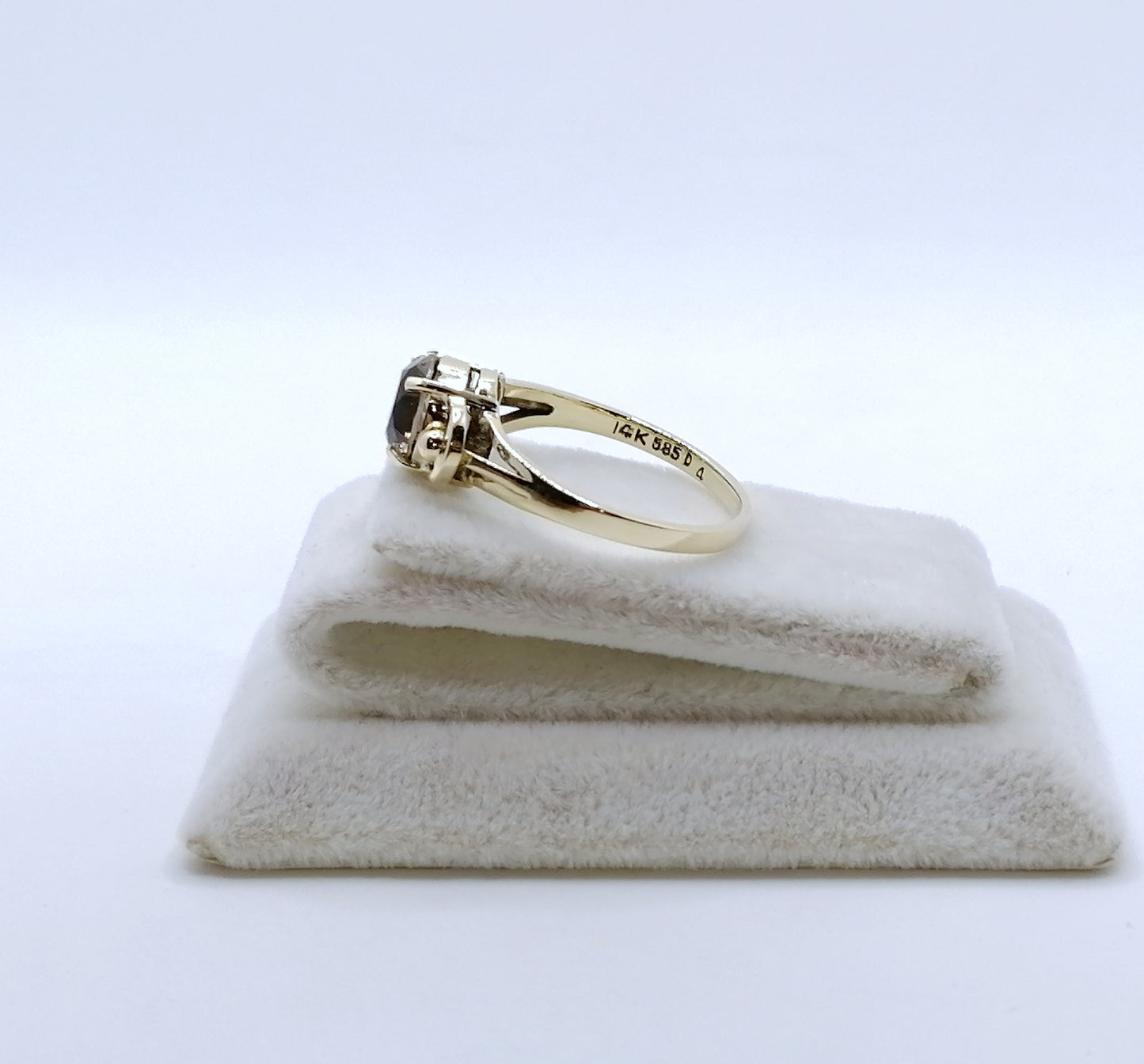 Ring Gold 585er mit Rauchquarz Gr. 60