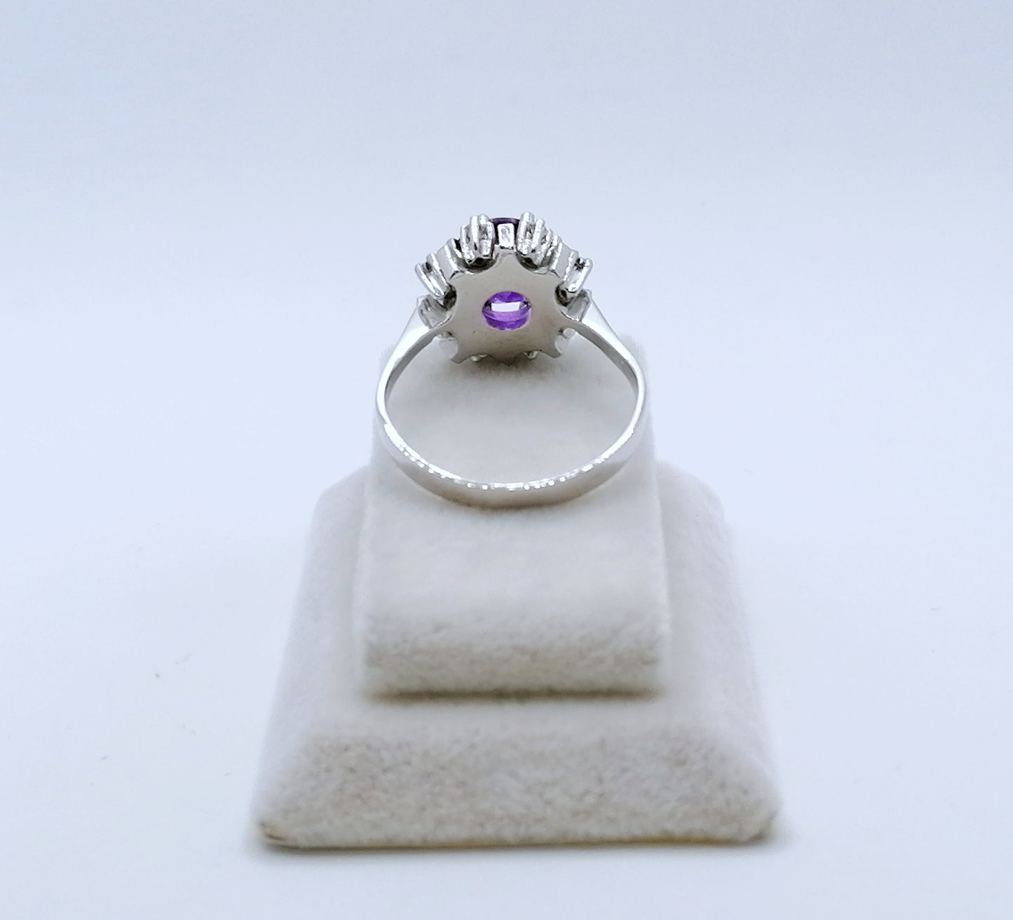 Ring Gold 585er mit Amethyst und Brillanten Gr. 63