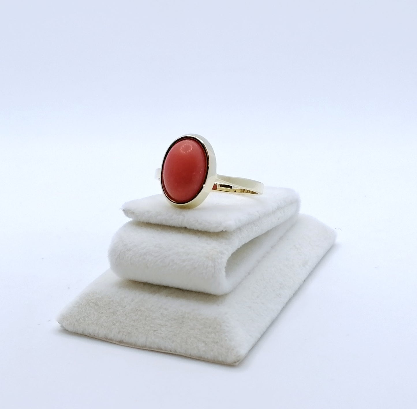 Ring Gold 333er mit Koralle Gr. 63